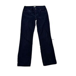 J.Crew women's navy blue courdory pants size 27S flare bootcut